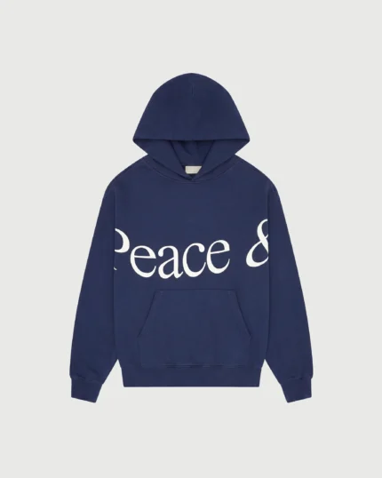 Jumbo Wordmark Hoodie Navy