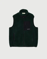 Wordmark Sherpa Vest Pine